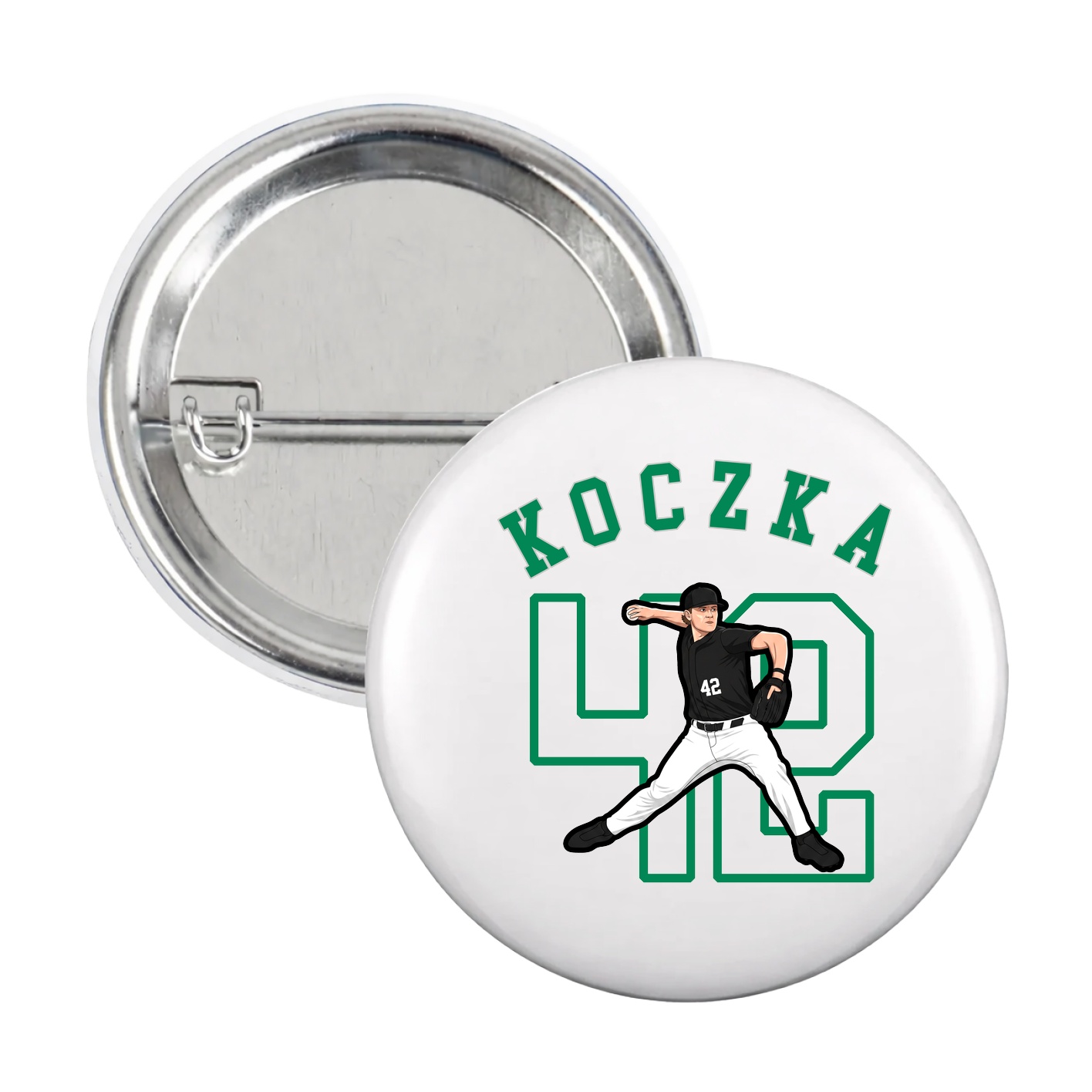 Game Day Button — Shirsey Arch in White