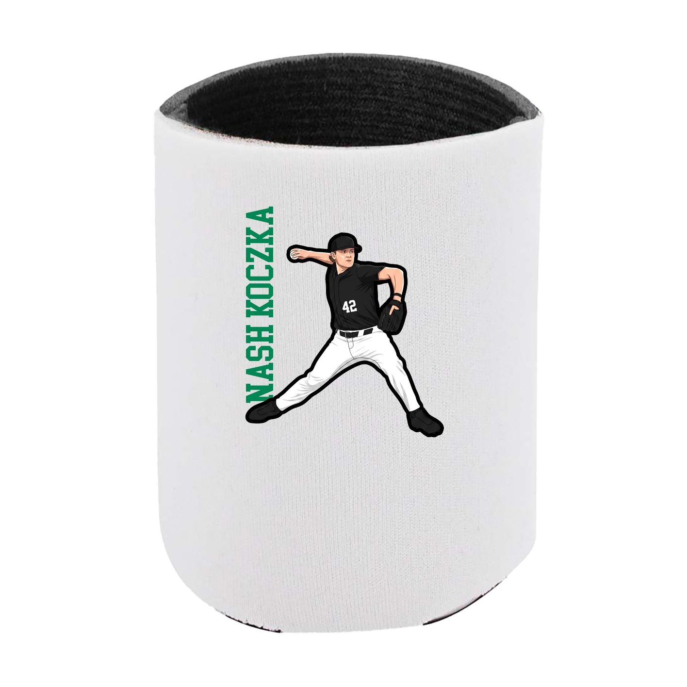Can Holder — Name Vertical in White