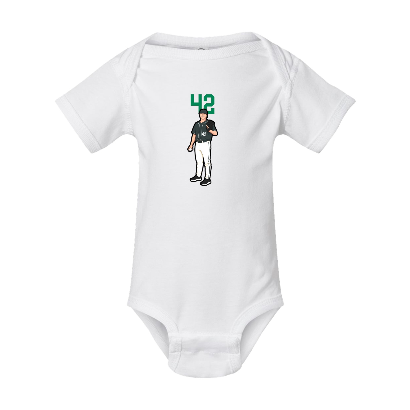 Baby Onesie — Number Top in White