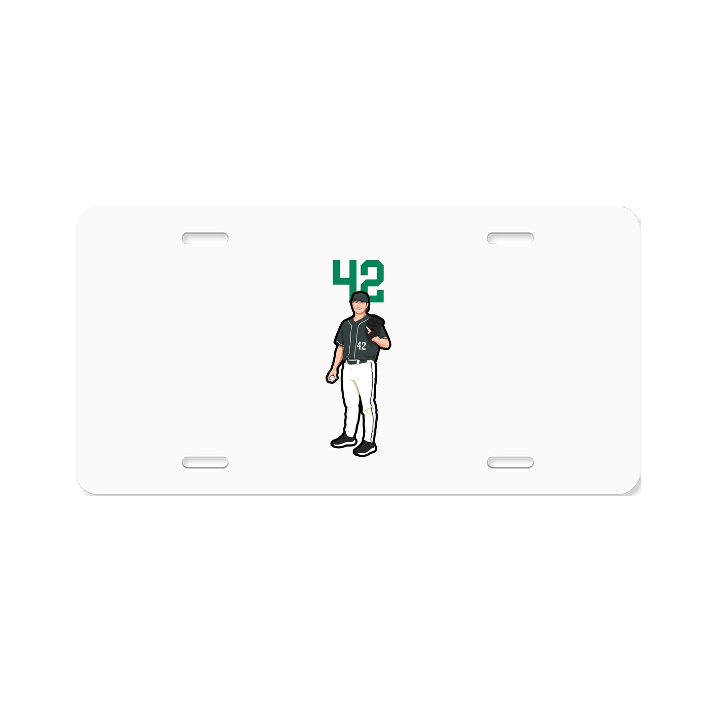 License Plate — Number Top in Classic