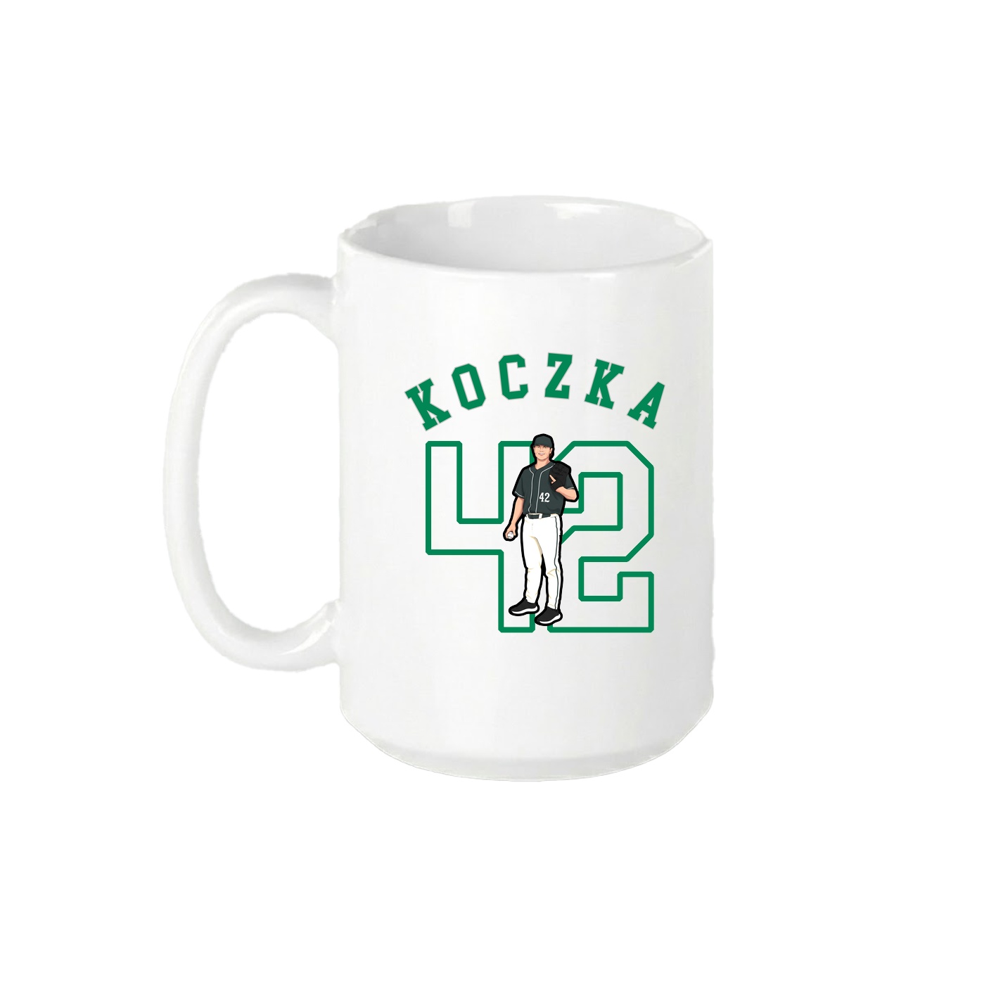 15oz Coffee Mug — Shirsey Arch in White
