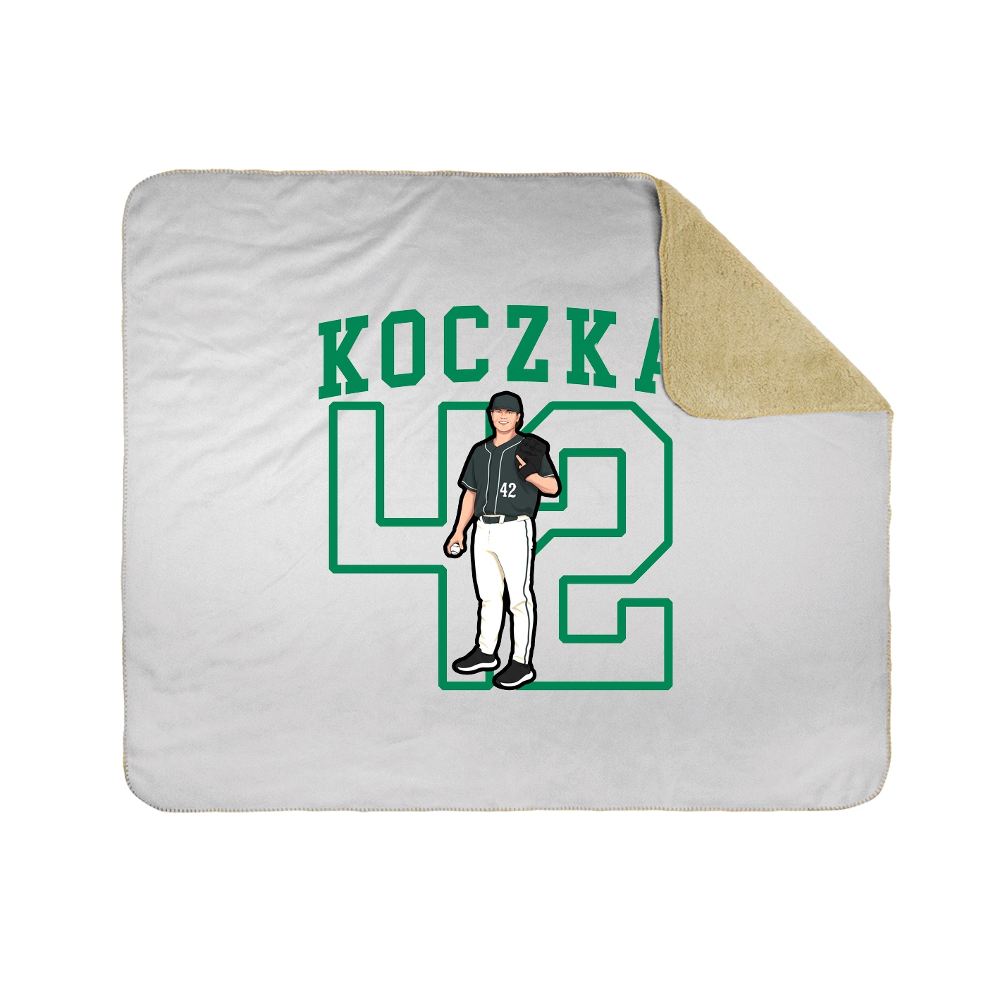 Throw Blanket — Shirsey in White