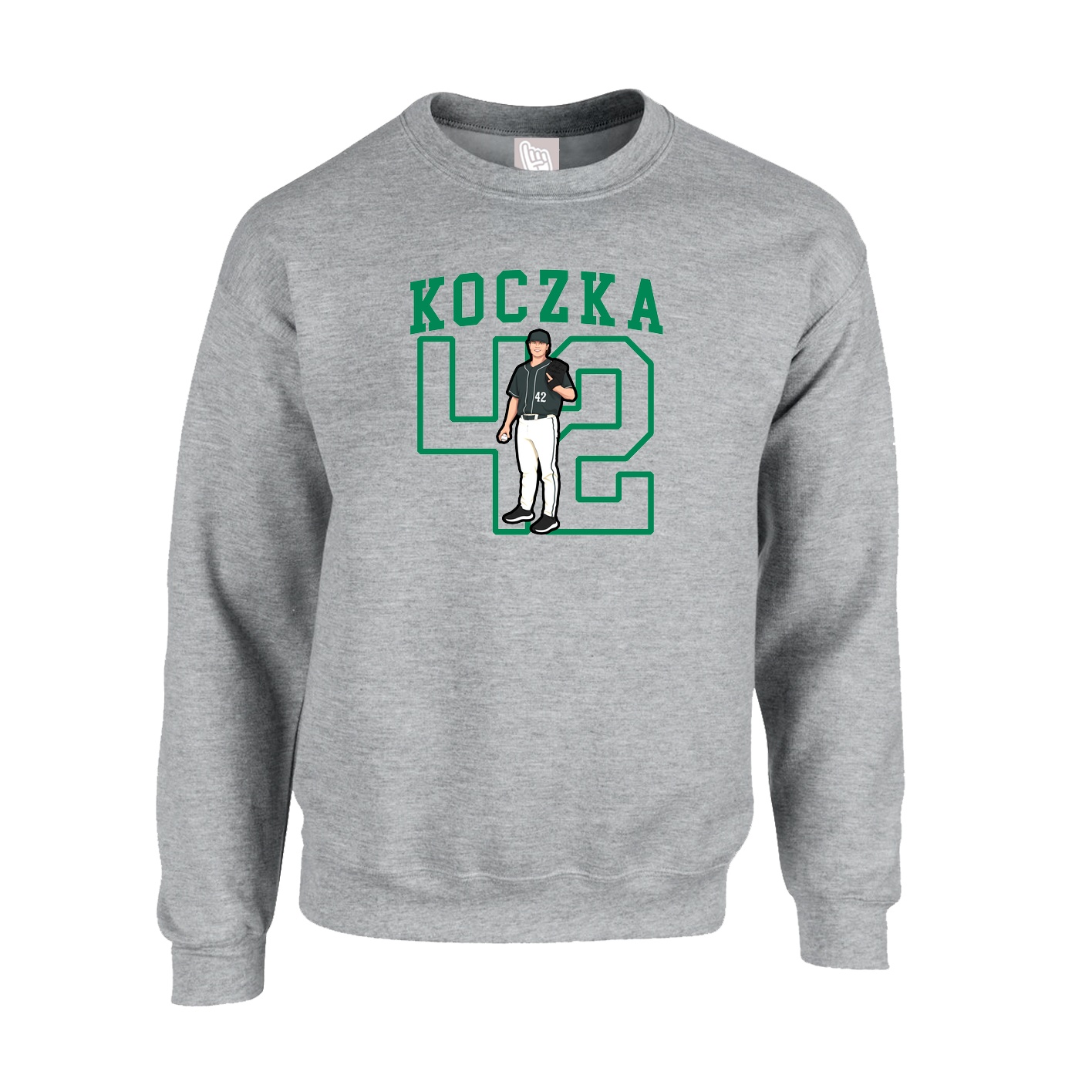 Fleece Crew — Shirsey in Grey