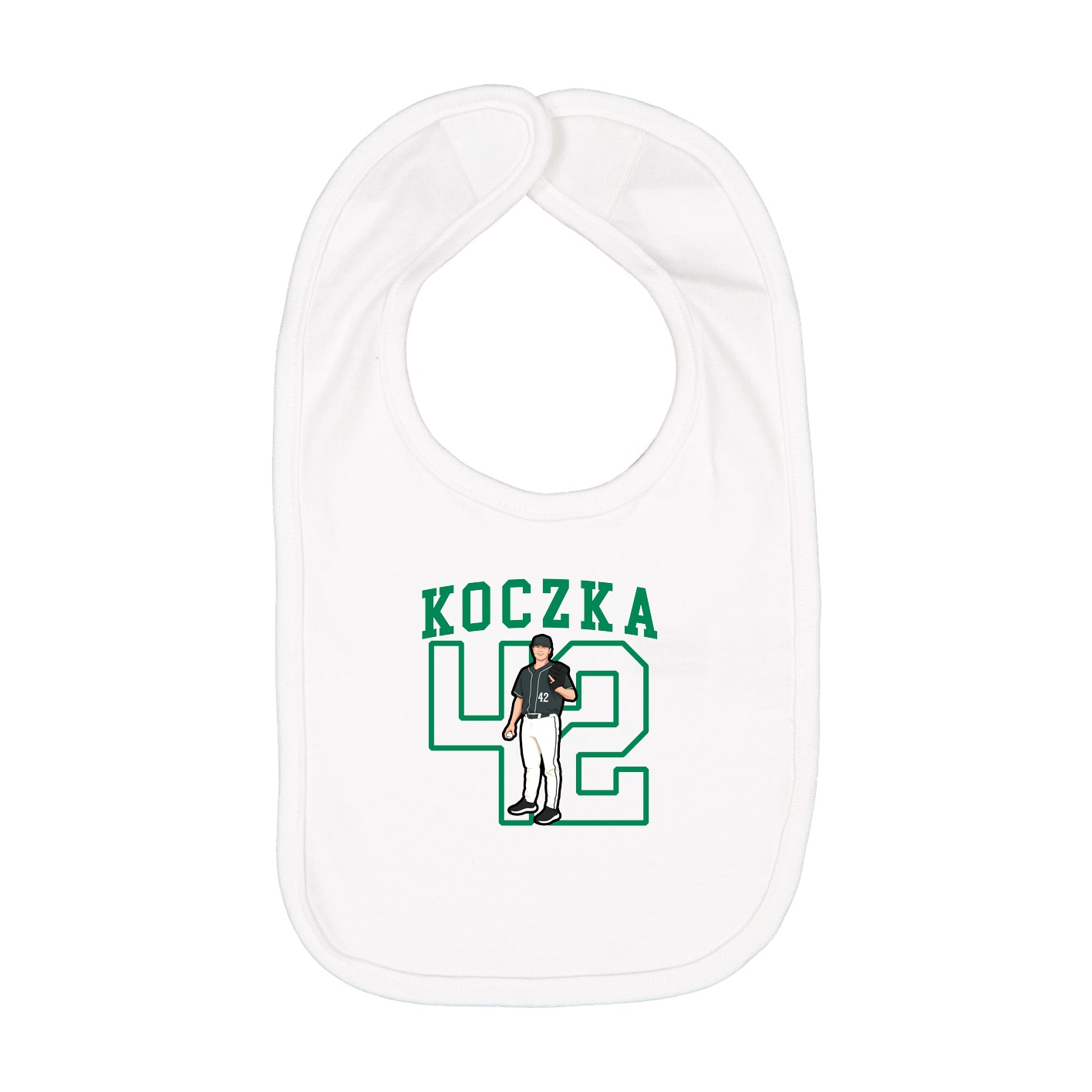 Infant Bib — Shirsey in White