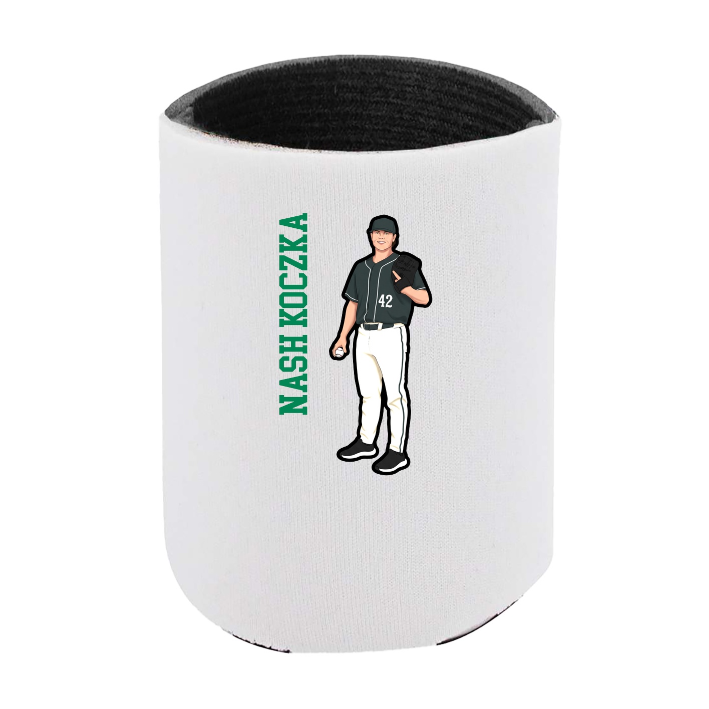 Can Holder — Name Vertical in White