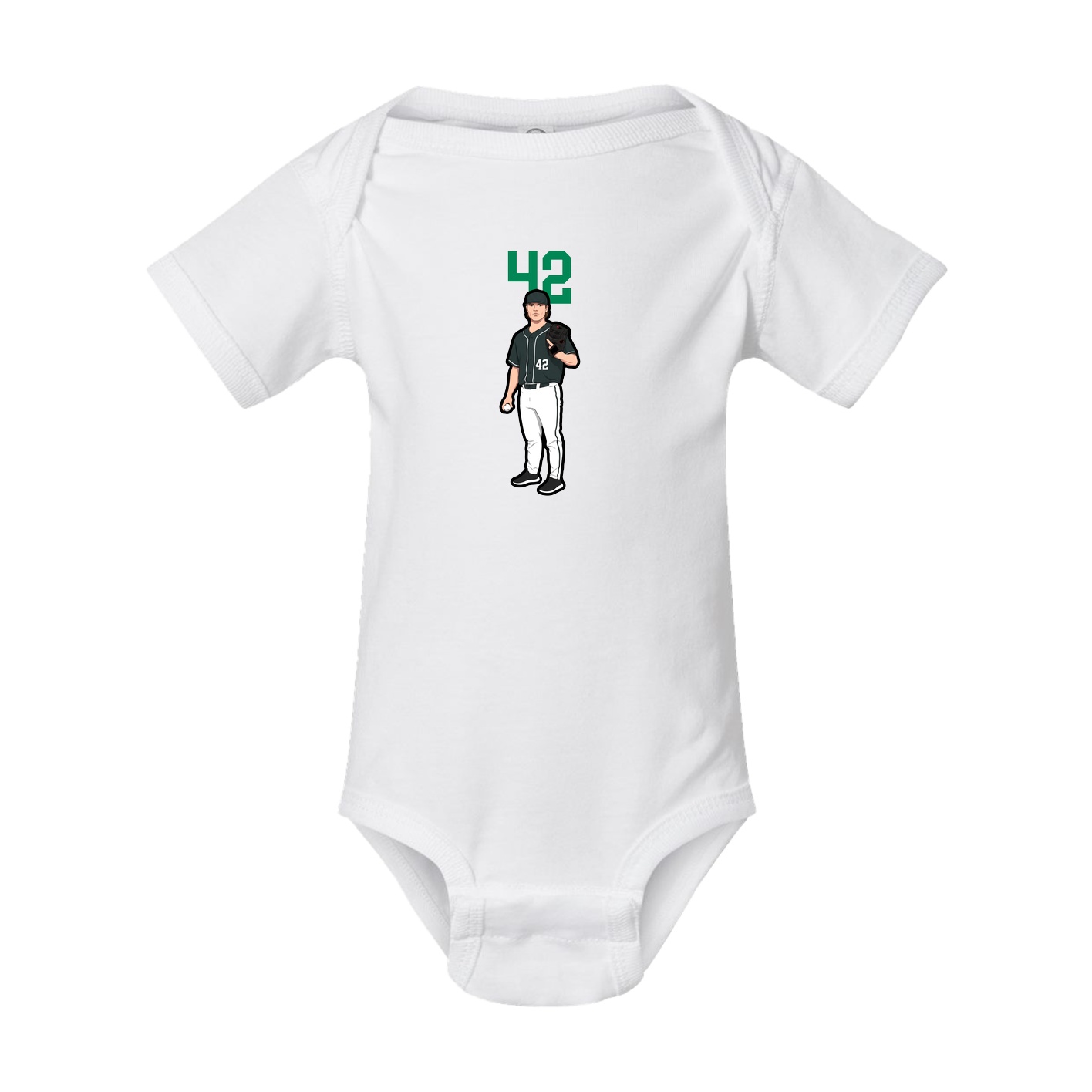 Baby Onesie — Number Top in White