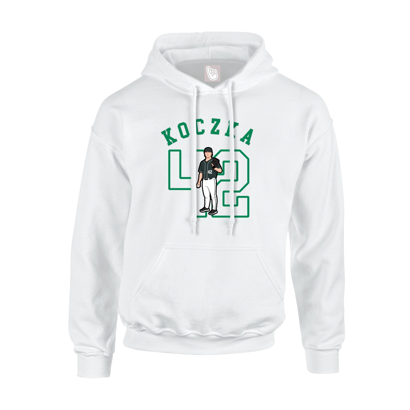 Hoodie — Shirsey Arch in White