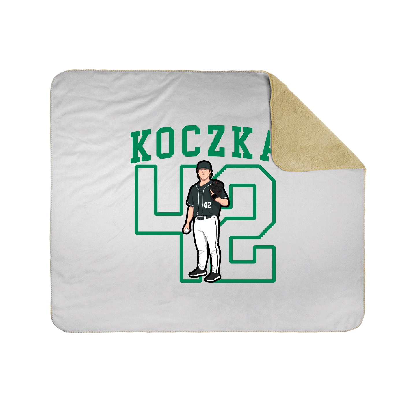 Throw Blanket — Shirsey in White