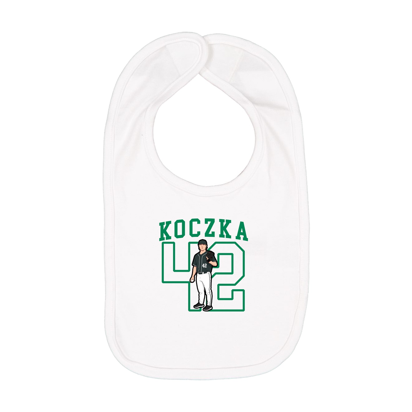 Infant Bib — Shirsey in White