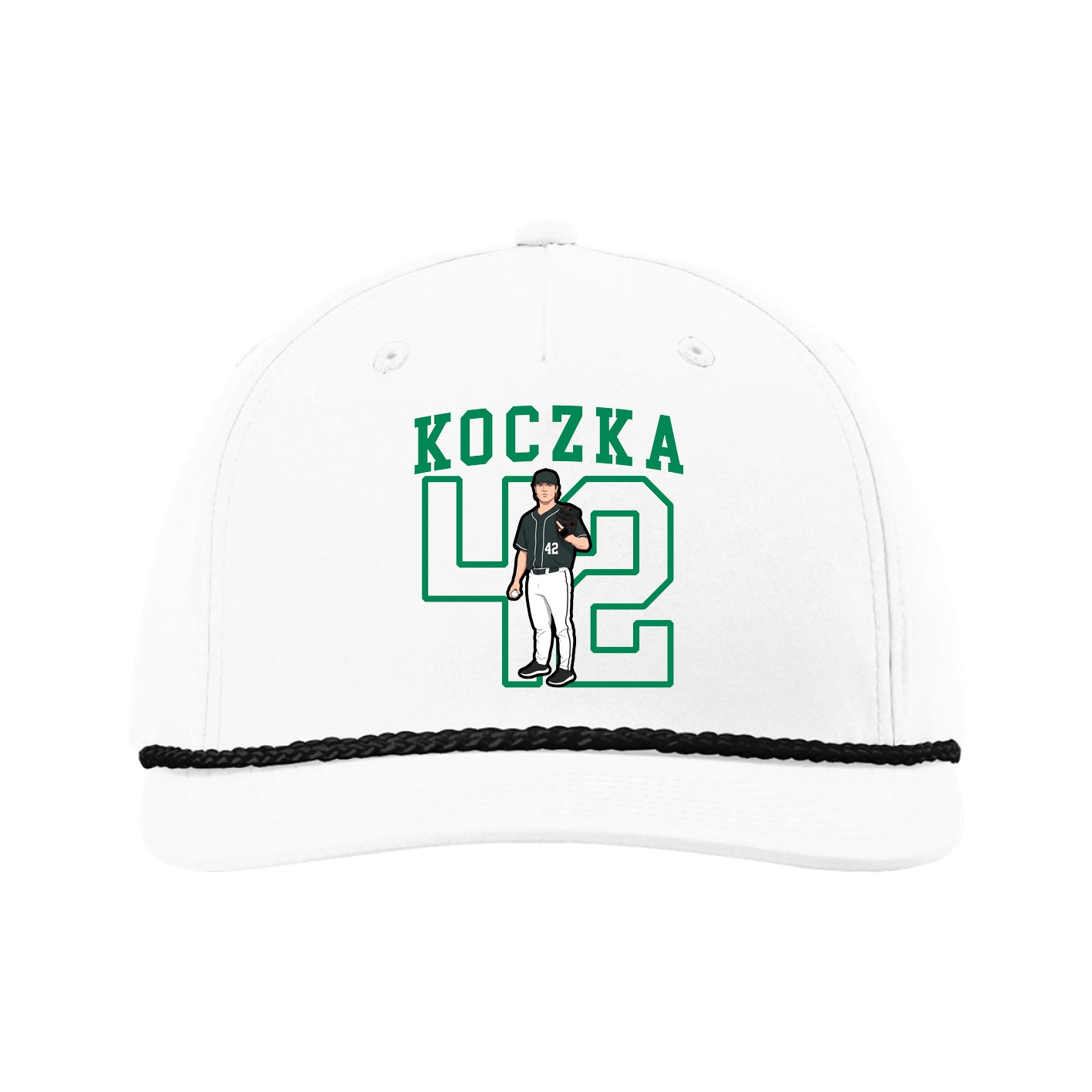 Five-Panel Classic Rope Cap — Shirsey in White