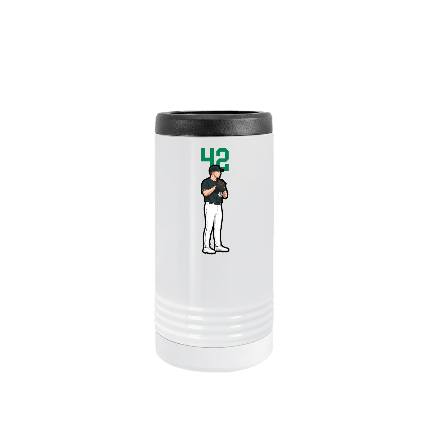 Slim Beverage Holder — Number Top in White