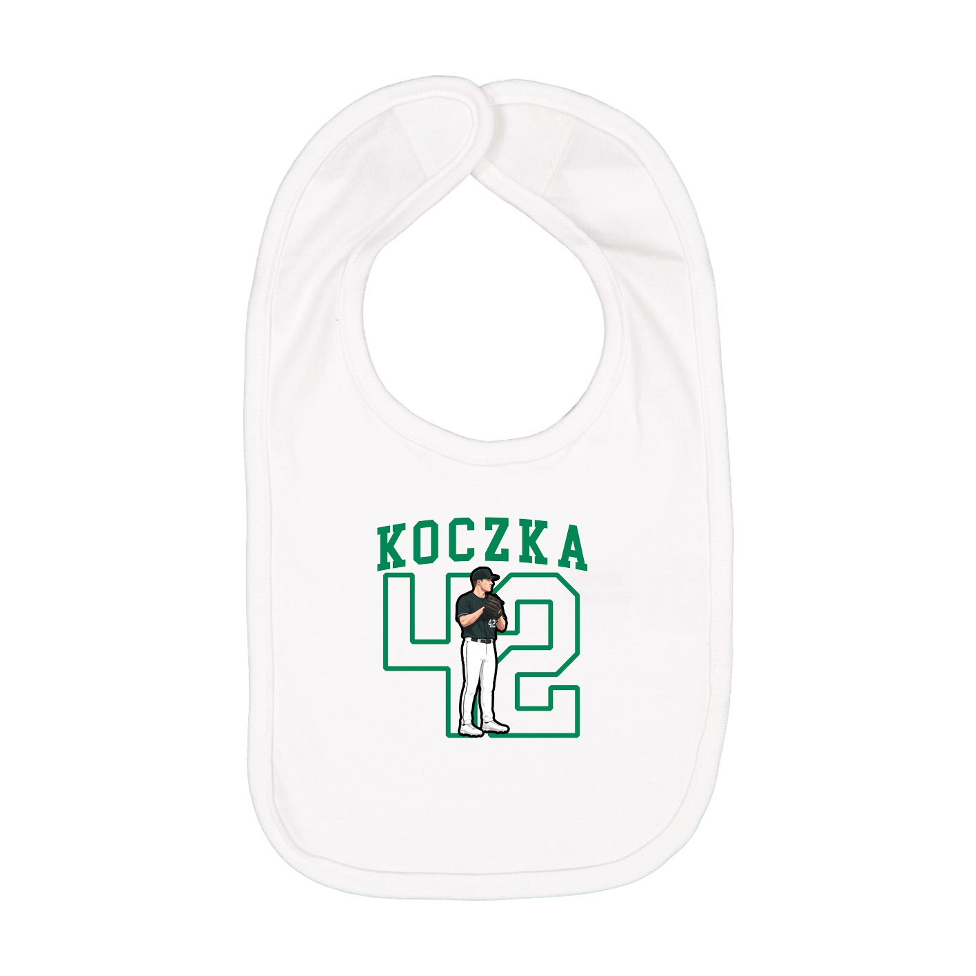 Infant Bib — Shirsey in White