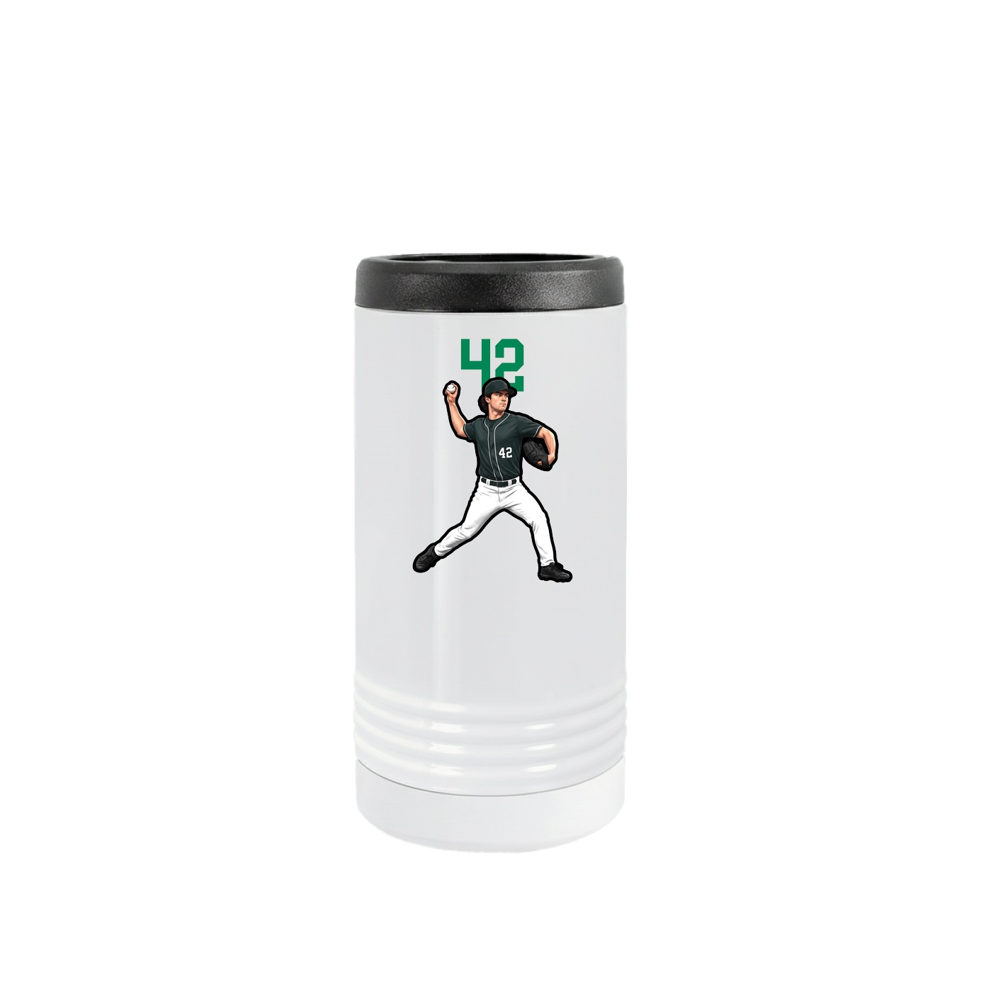Slim Beverage Holder — Number Top in White
