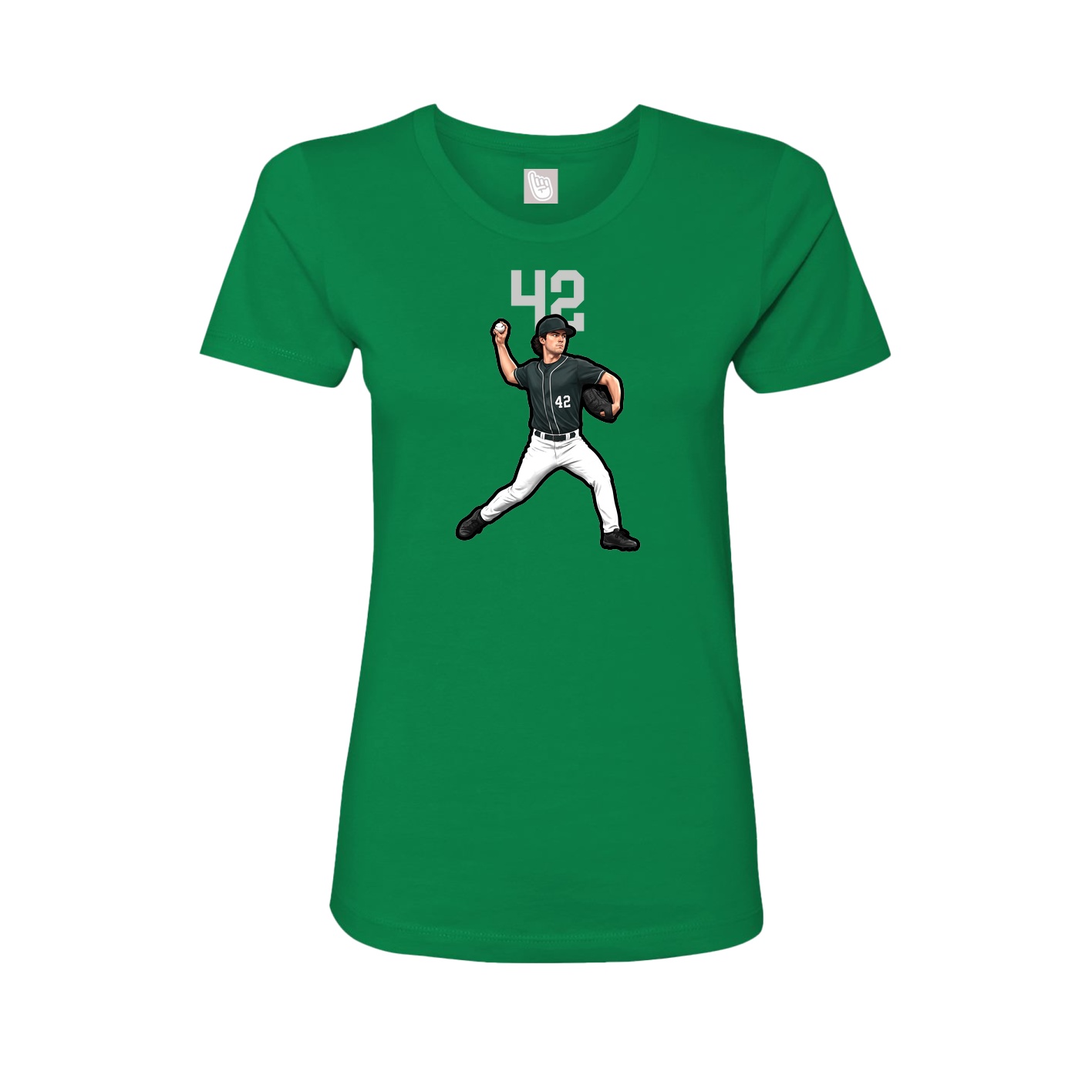 Womens Tee — Number Top in Green