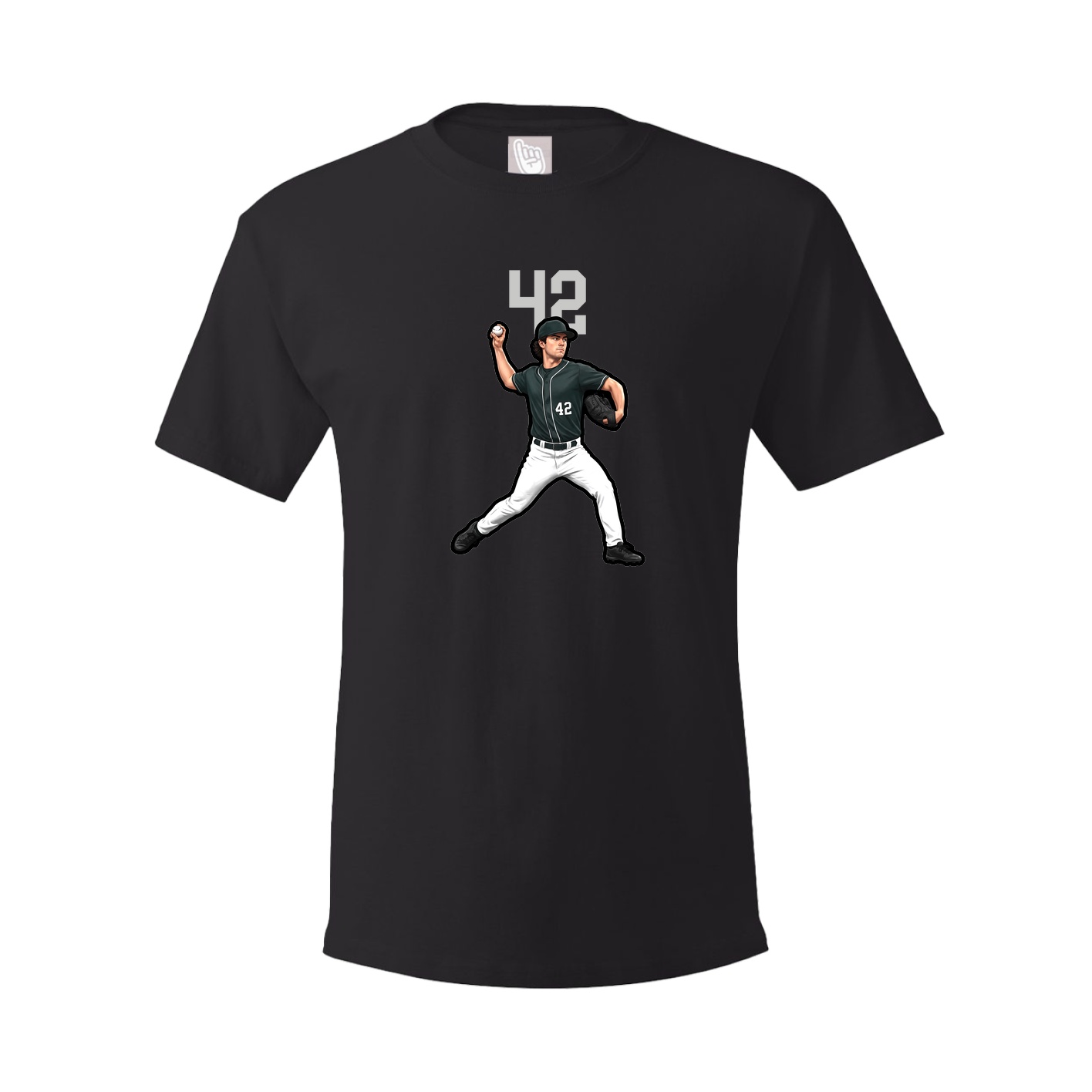 Youth Tee — Number Top in Black