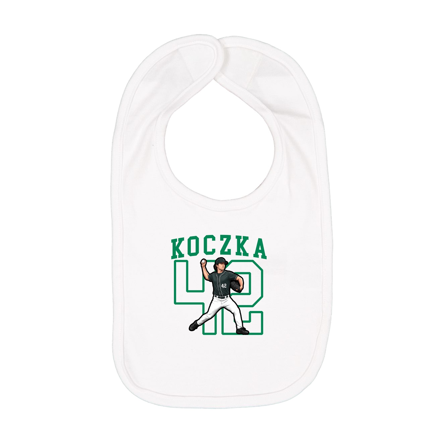 Infant Bib — Shirsey in White