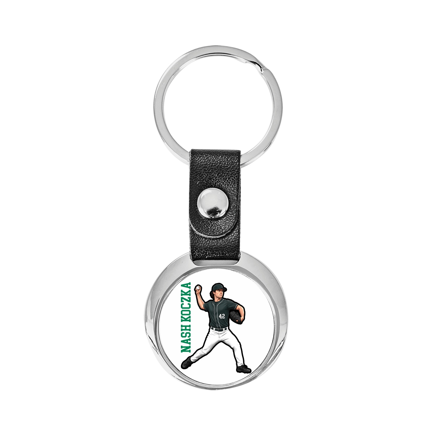 Key Chain — Name Vertical in Classic