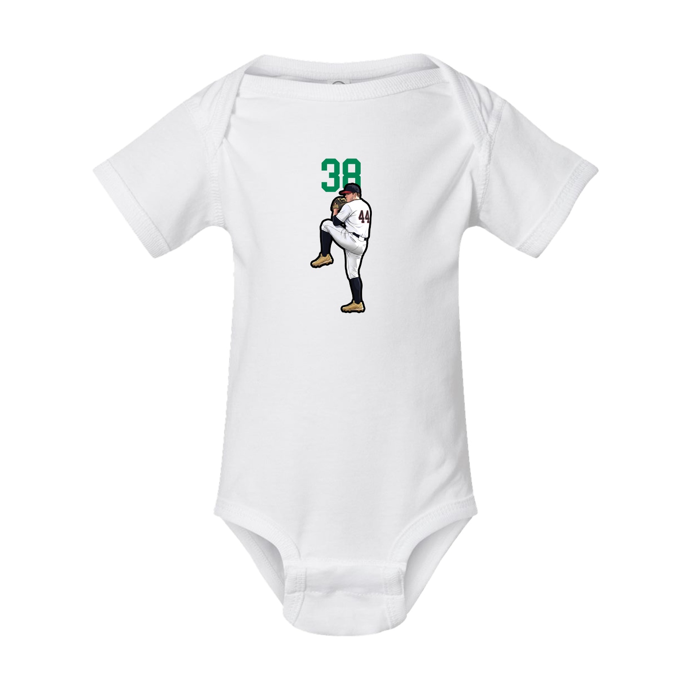 Baby Onesie — Number Top in White