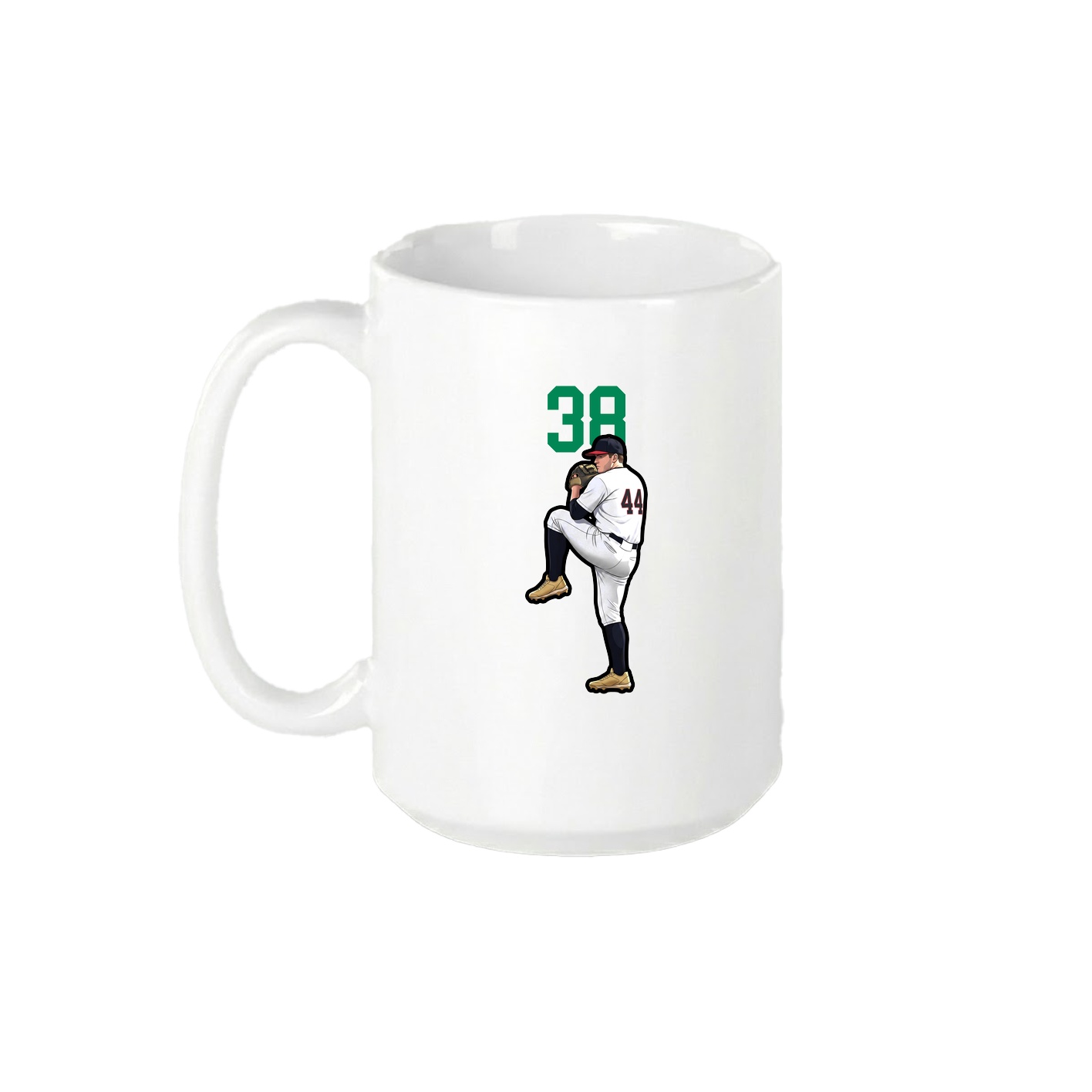 15oz Coffee Mug — Number Top in White