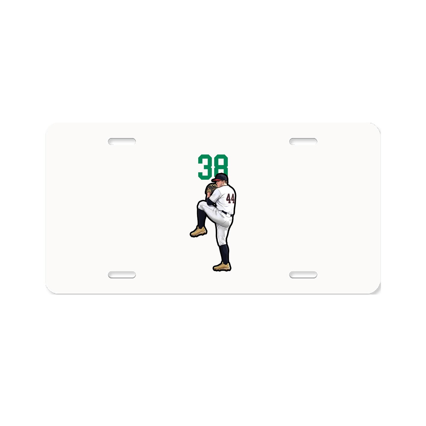 License Plate — Number Top in Classic