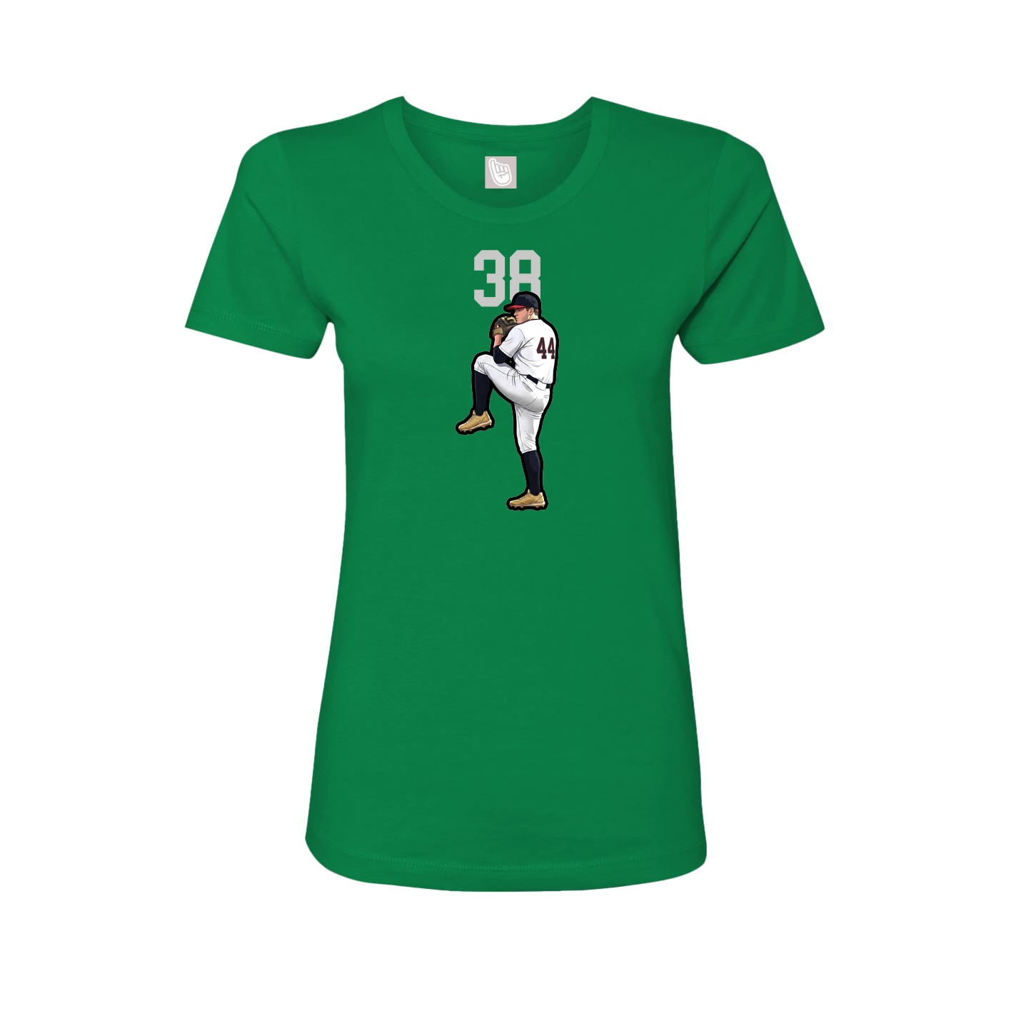Womens Tee — Number Top in Green