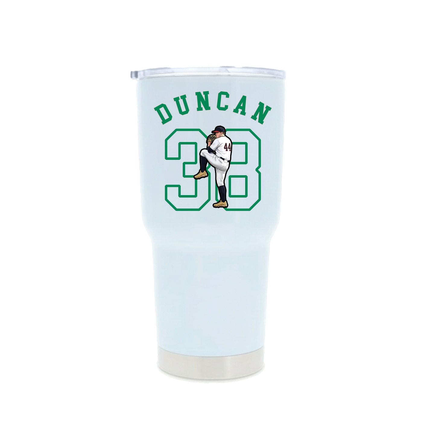 30oz Stainless Steel Tumbler — Shirsey Arch in White