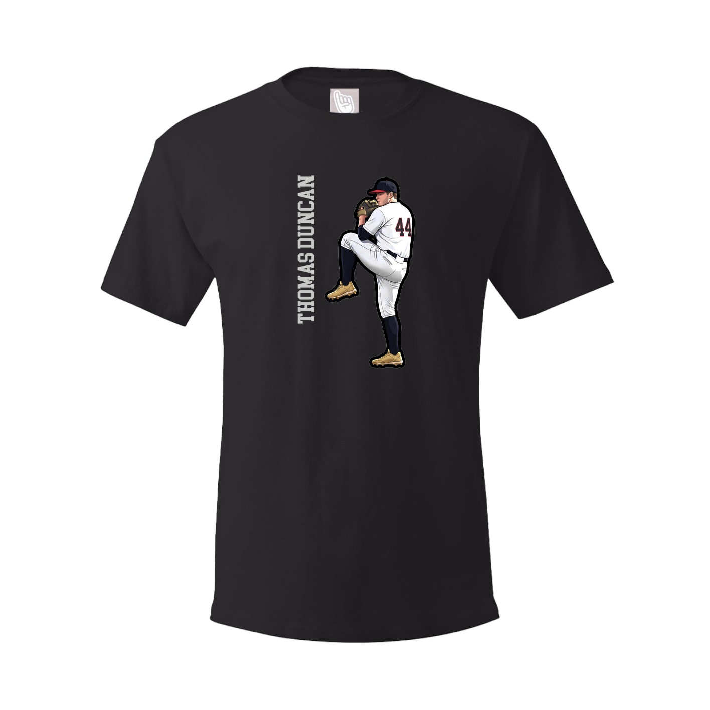 Tee — Name Vertical in Black
