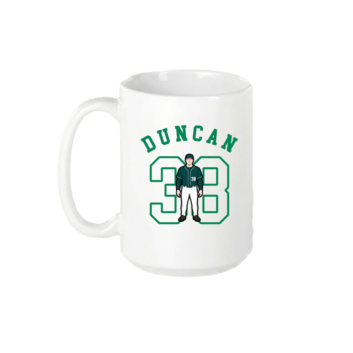 15oz Coffee Mug — Shirsey Arch in White
