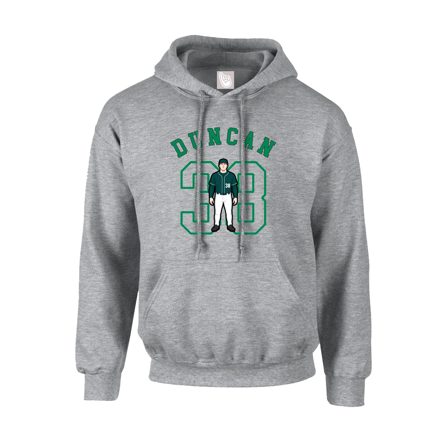 Youth Hoodie — Shirsey Arch in Grey