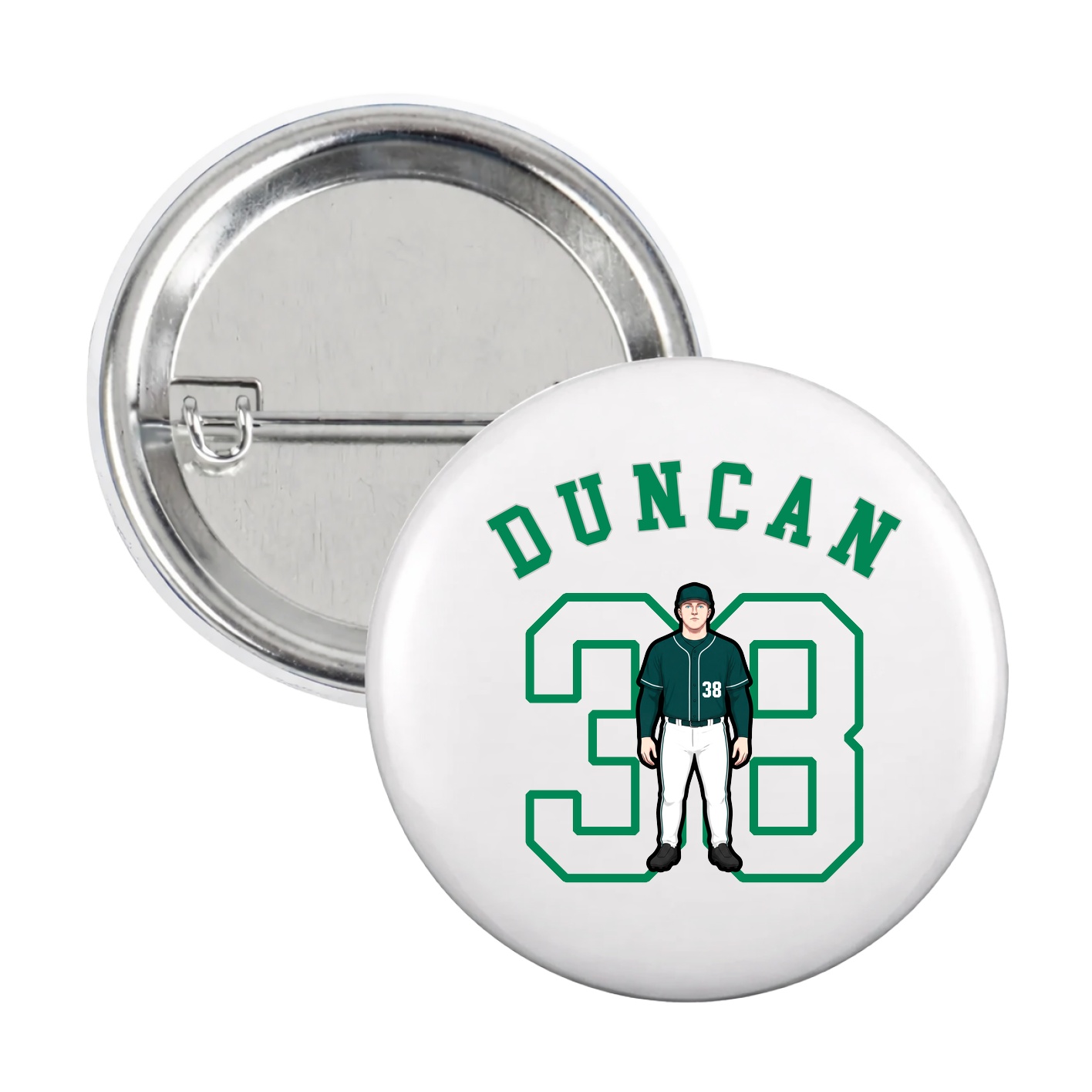 Game Day Button — Shirsey Arch in White