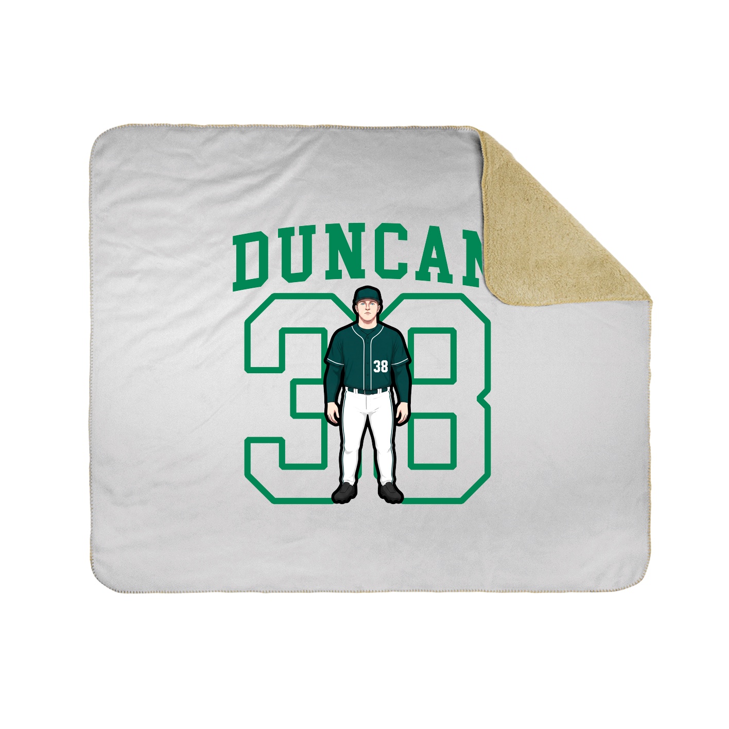 Throw Blanket — Shirsey in White