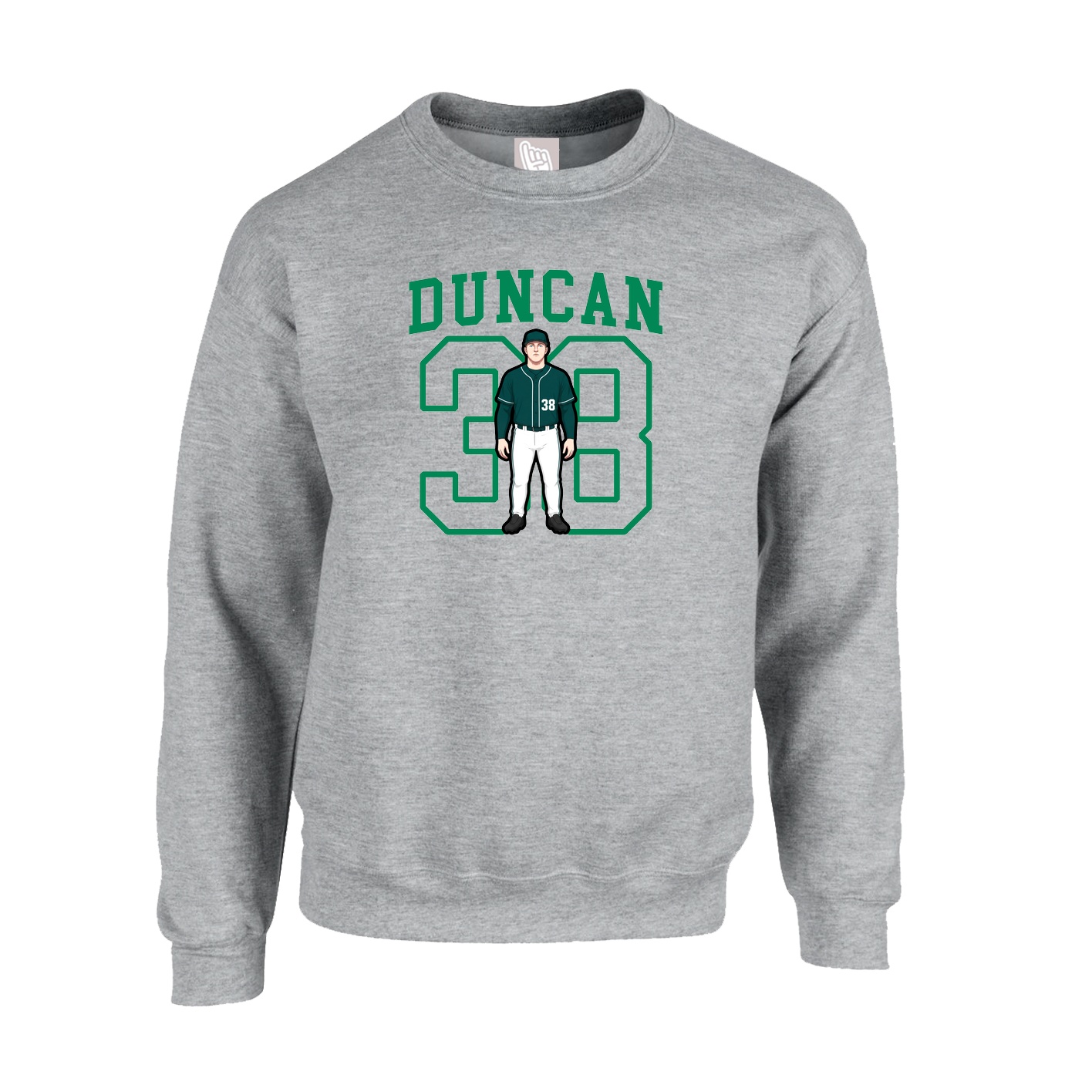 Fleece Crew — Shirsey in Grey