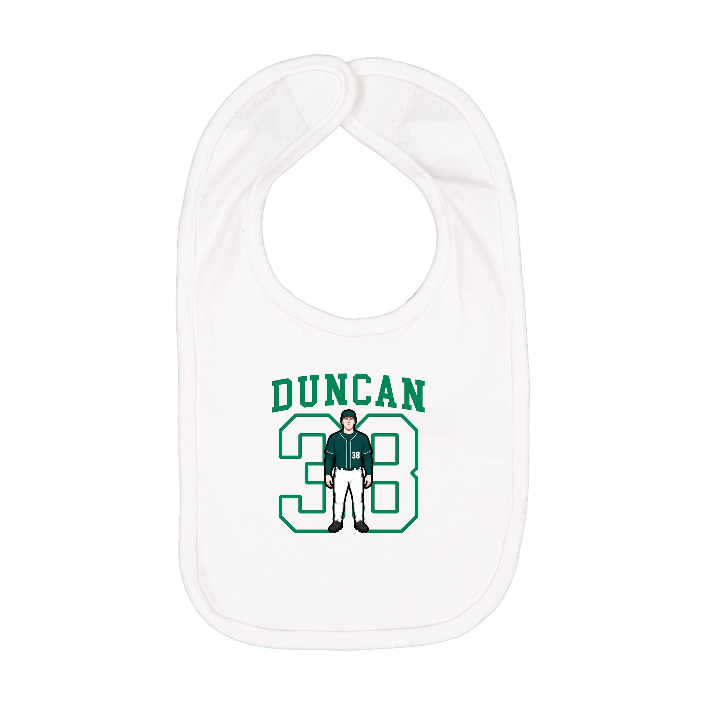 Infant Bib — Shirsey in White