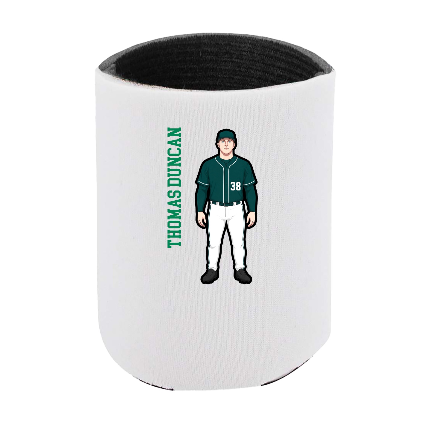 Can Holder — Name Vertical in White