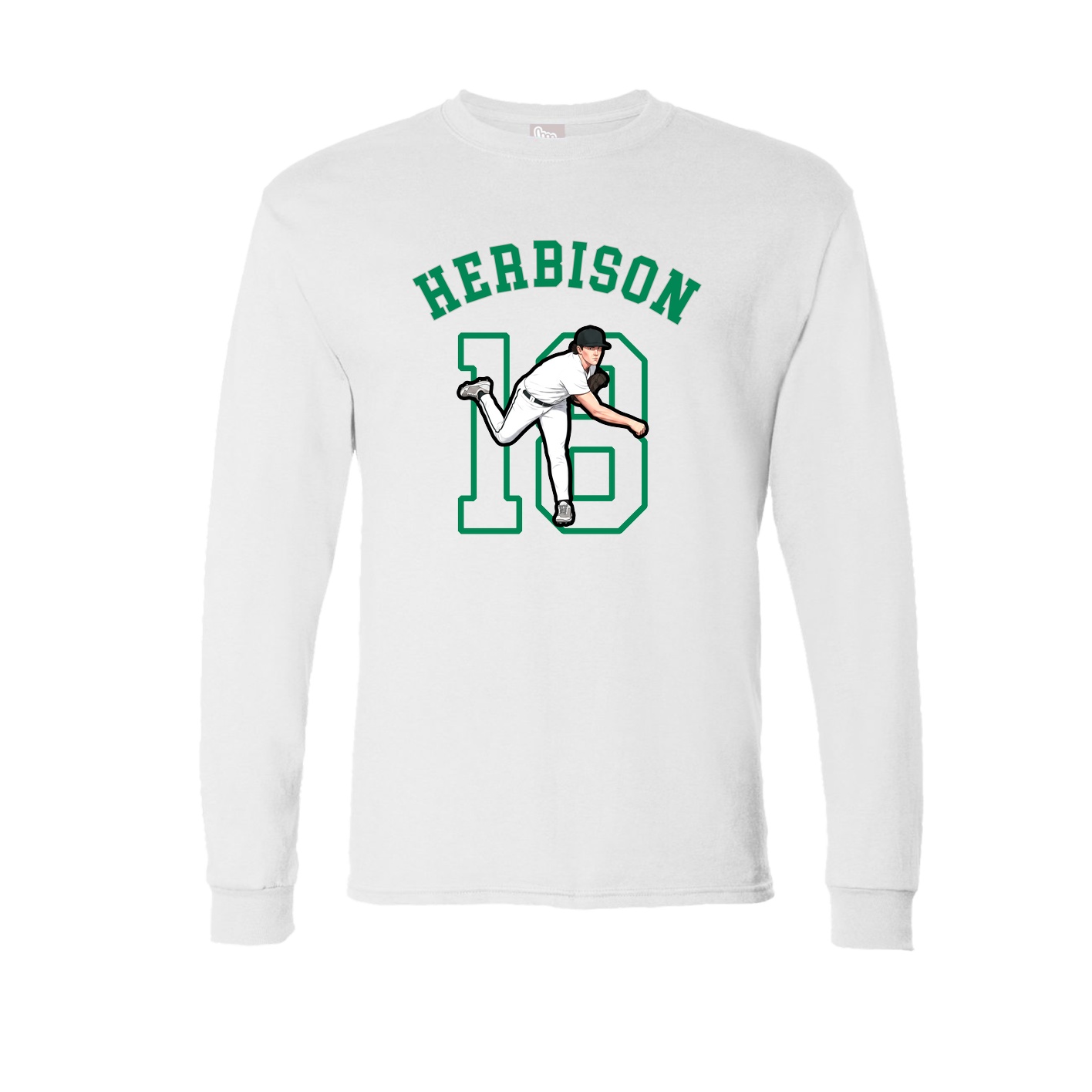Long Sleeve Tee — Shirsey Arch in White