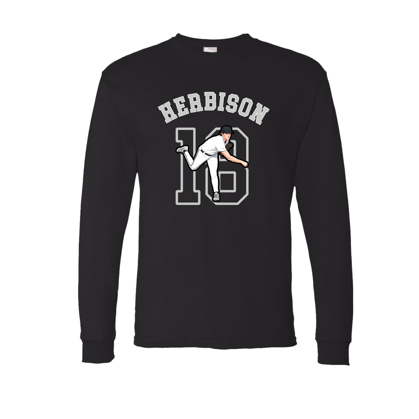Long Sleeve Tee — Shirsey Arch in Black