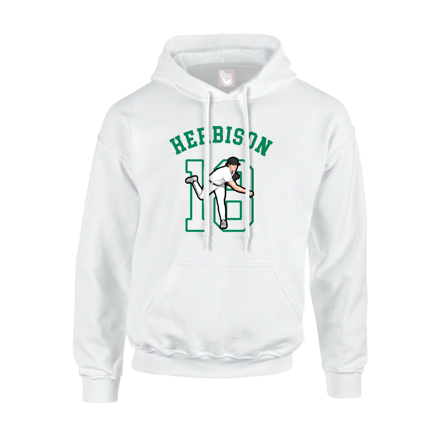 Hoodie — Shirsey Arch in White