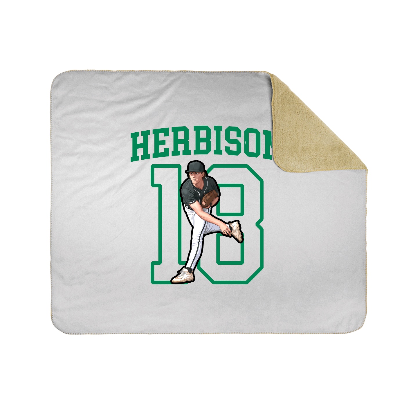 Throw Blanket — Shirsey in White