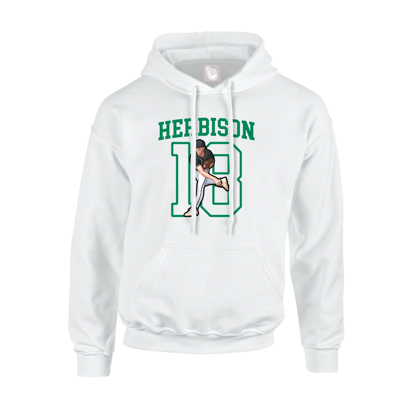 Hoodie — Shirsey in White