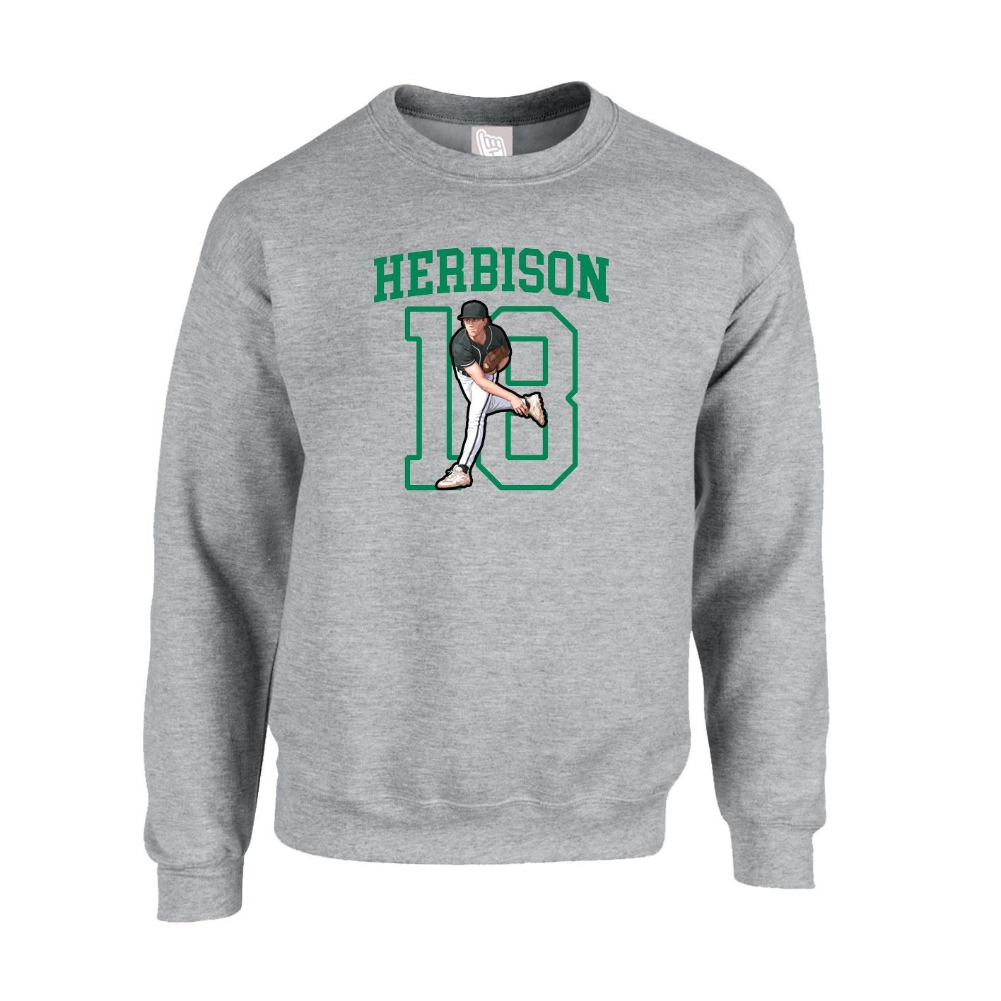 Fleece Crew — Shirsey in Grey