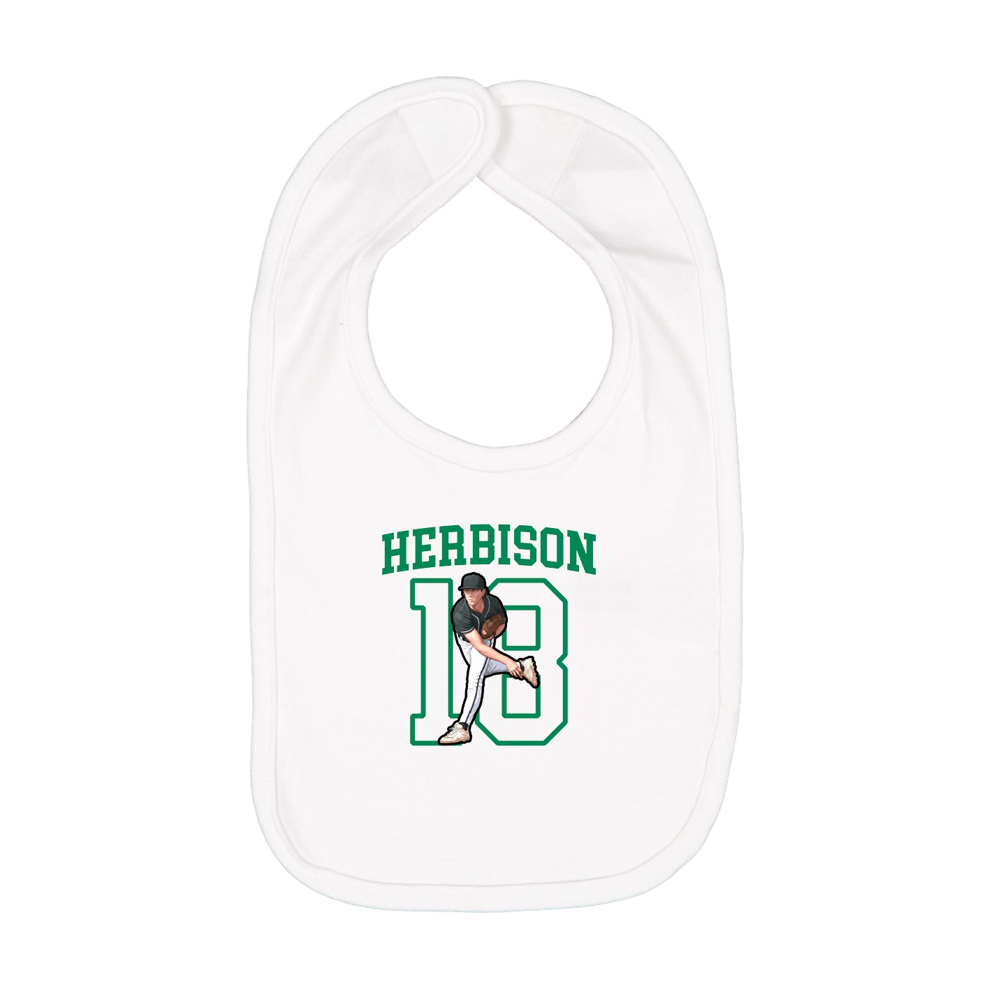 Infant Bib — Shirsey in White