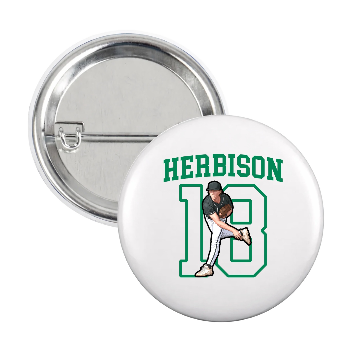 Game Day Button — Shirsey in White