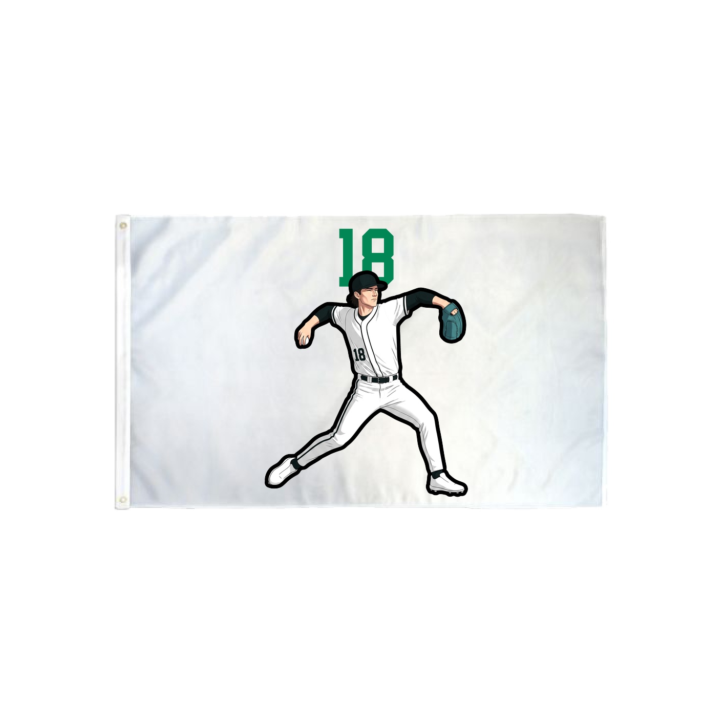 3x5 Flag — Number Top in Classic