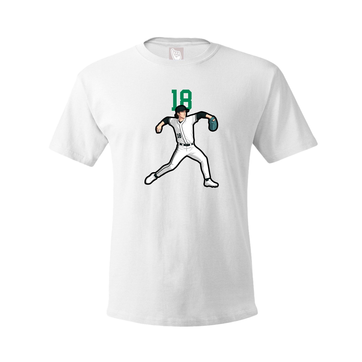 Tee — Number Top in White