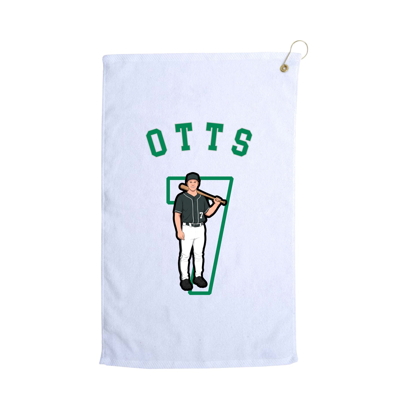 Golf Towel — Shirsey Arch in White