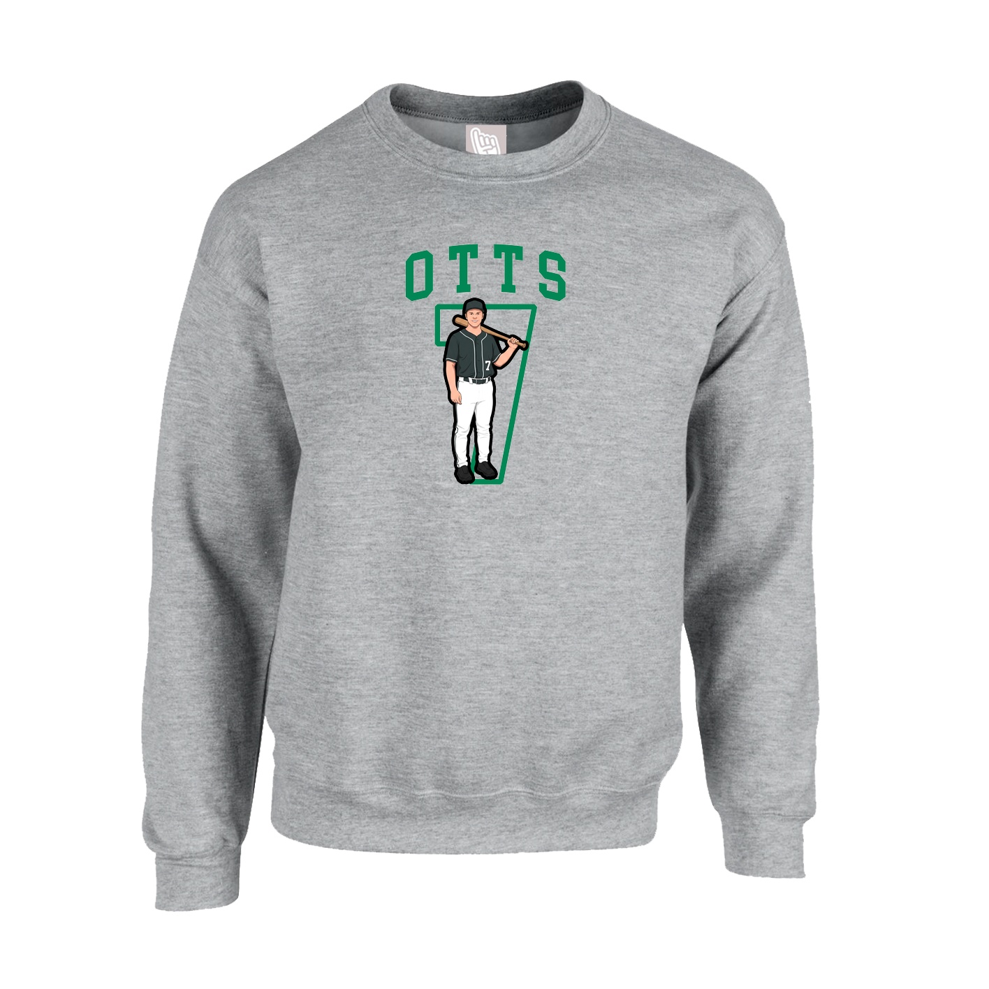 Fleece Crew — Shirsey in Grey