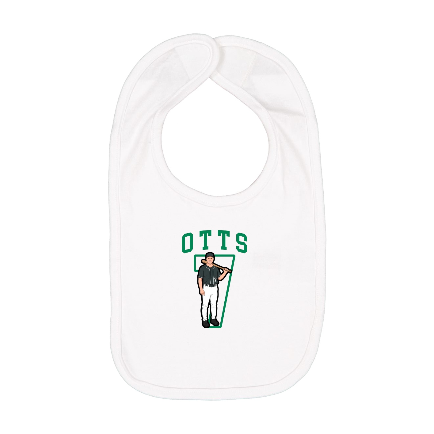 Infant Bib — Shirsey in White