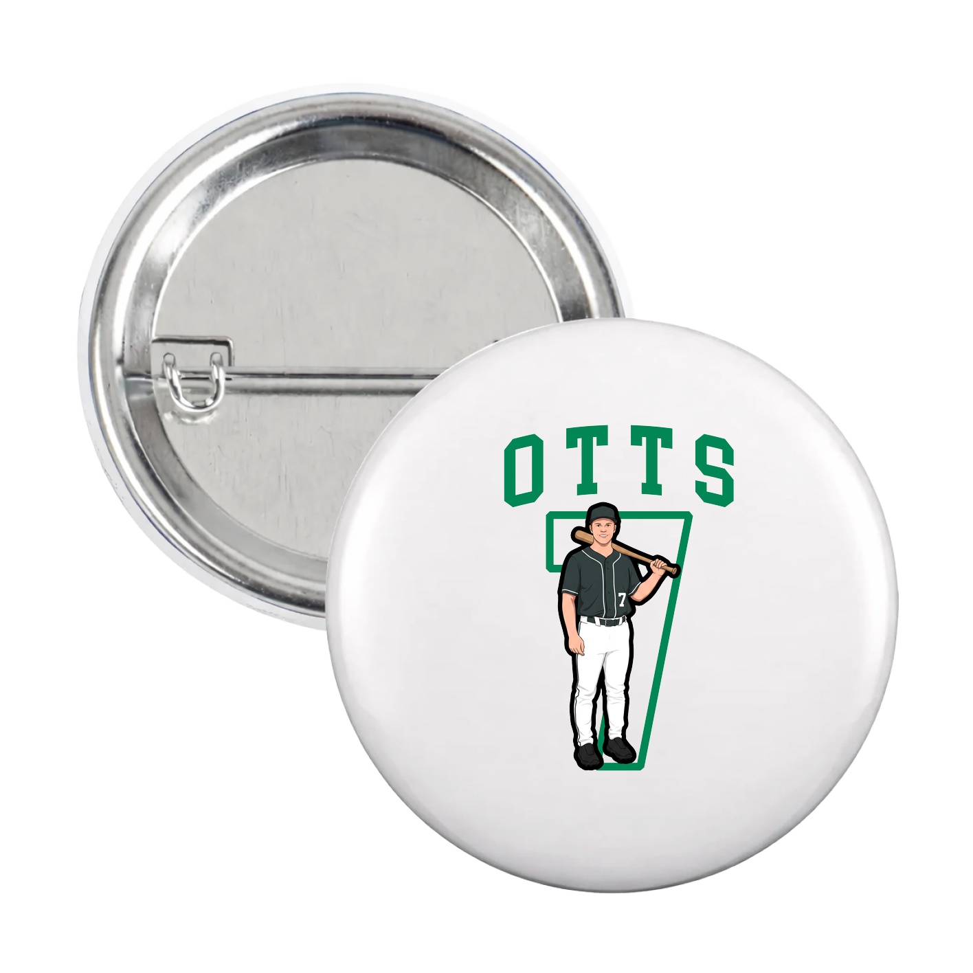 Game Day Button — Shirsey in White