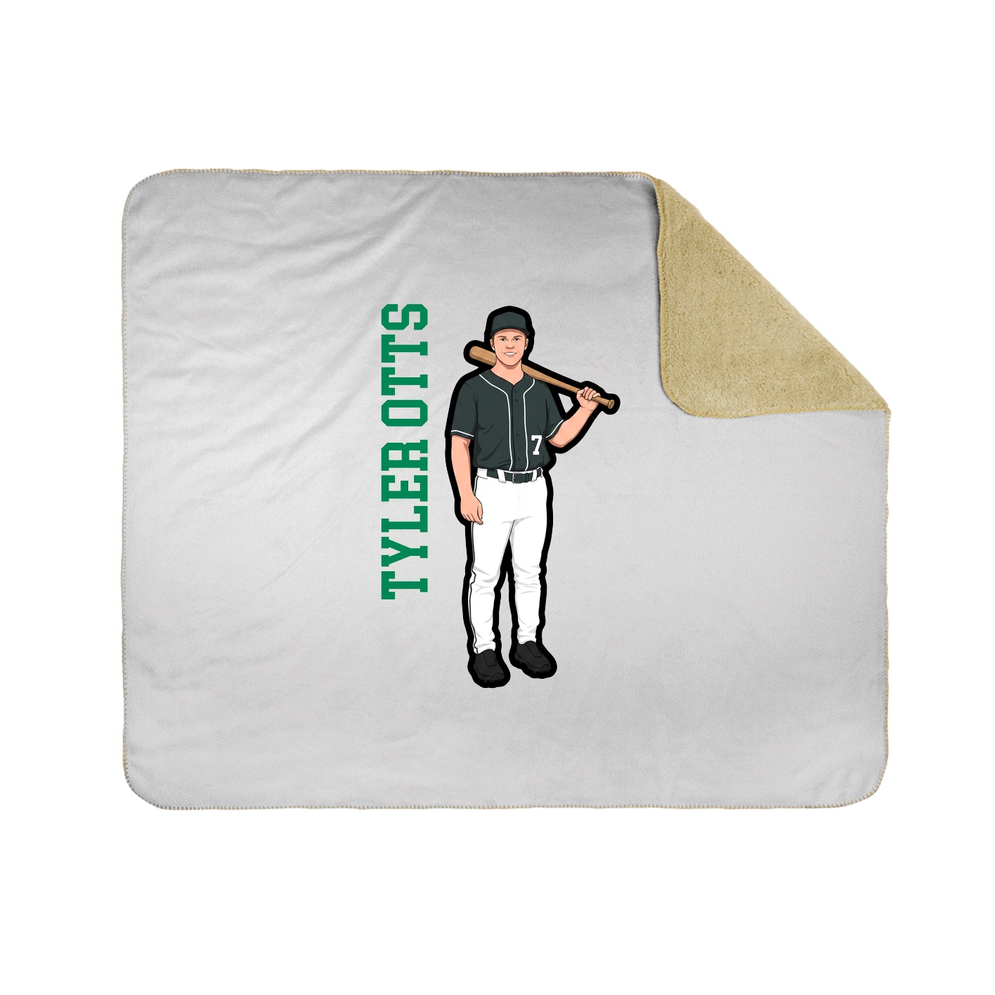 50x60 Sherpa Lined Throw Blanket