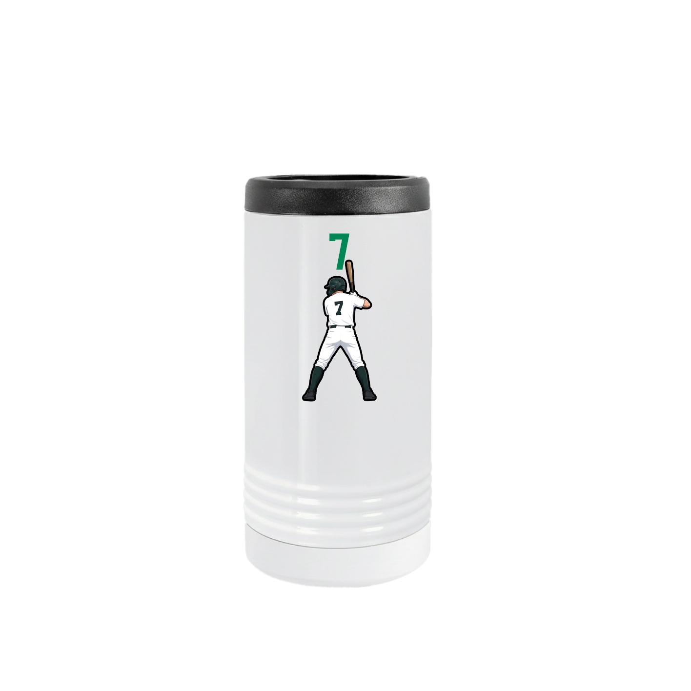 Slim Beverage Holder — Number Top in White